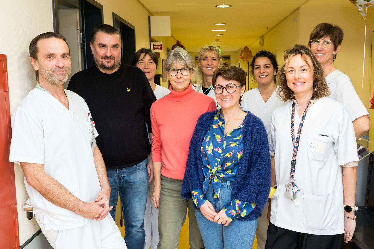 Photo de l'équipe des soins palliatifs