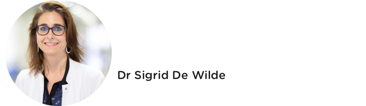 Photo du Dr Sigrid De Wilde