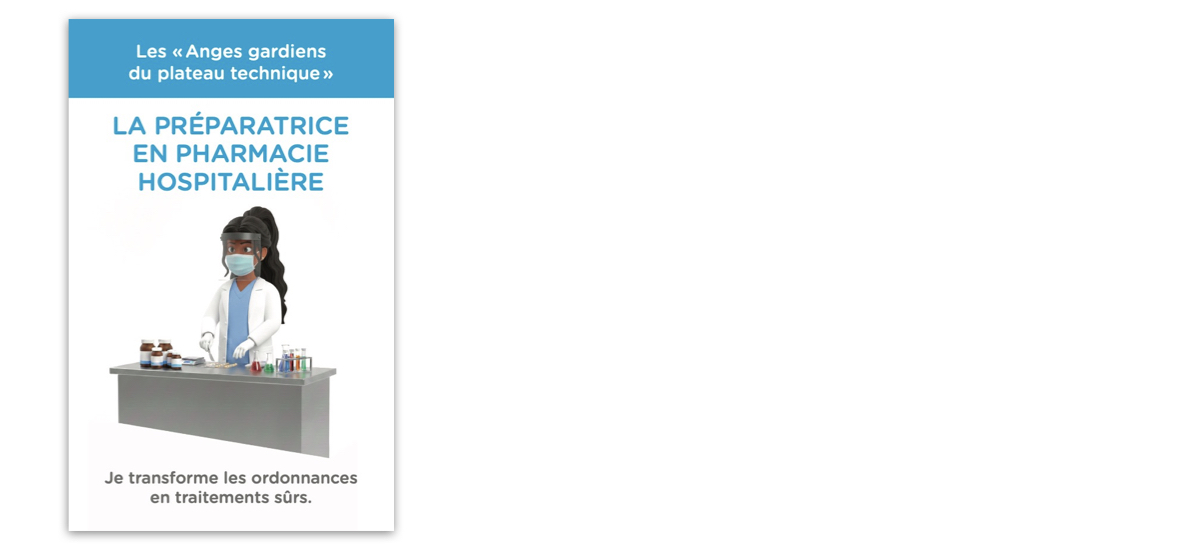 Image de la préparatrice en pharmacie