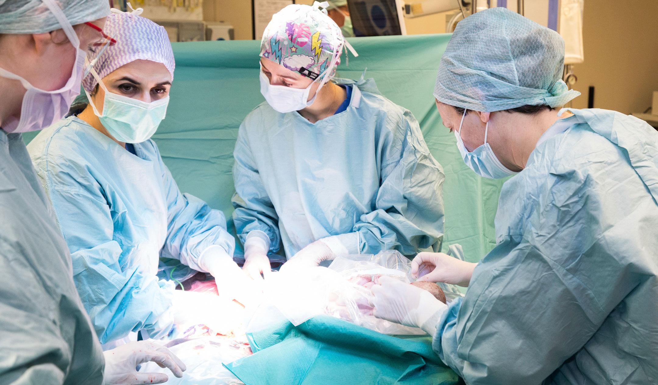 photo opération cordon intact