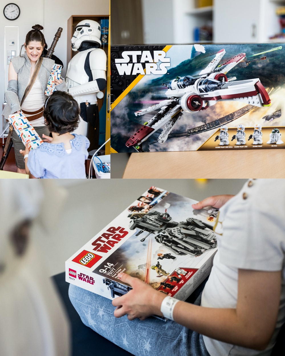 Photos de la visite des personnages de Star Wars