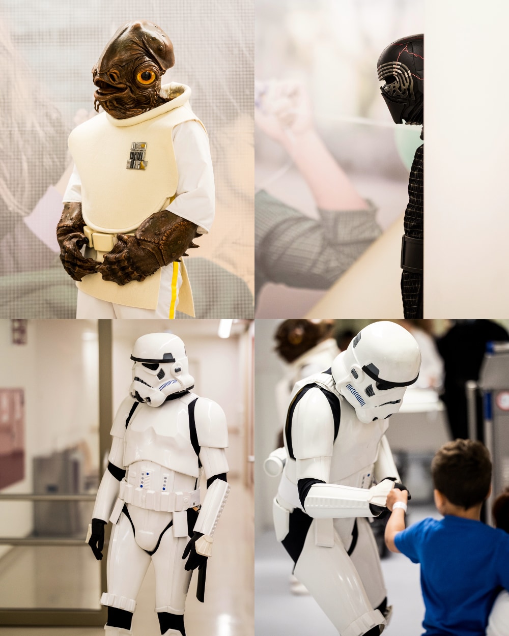 Photos de la visite des personnages de Star Wars