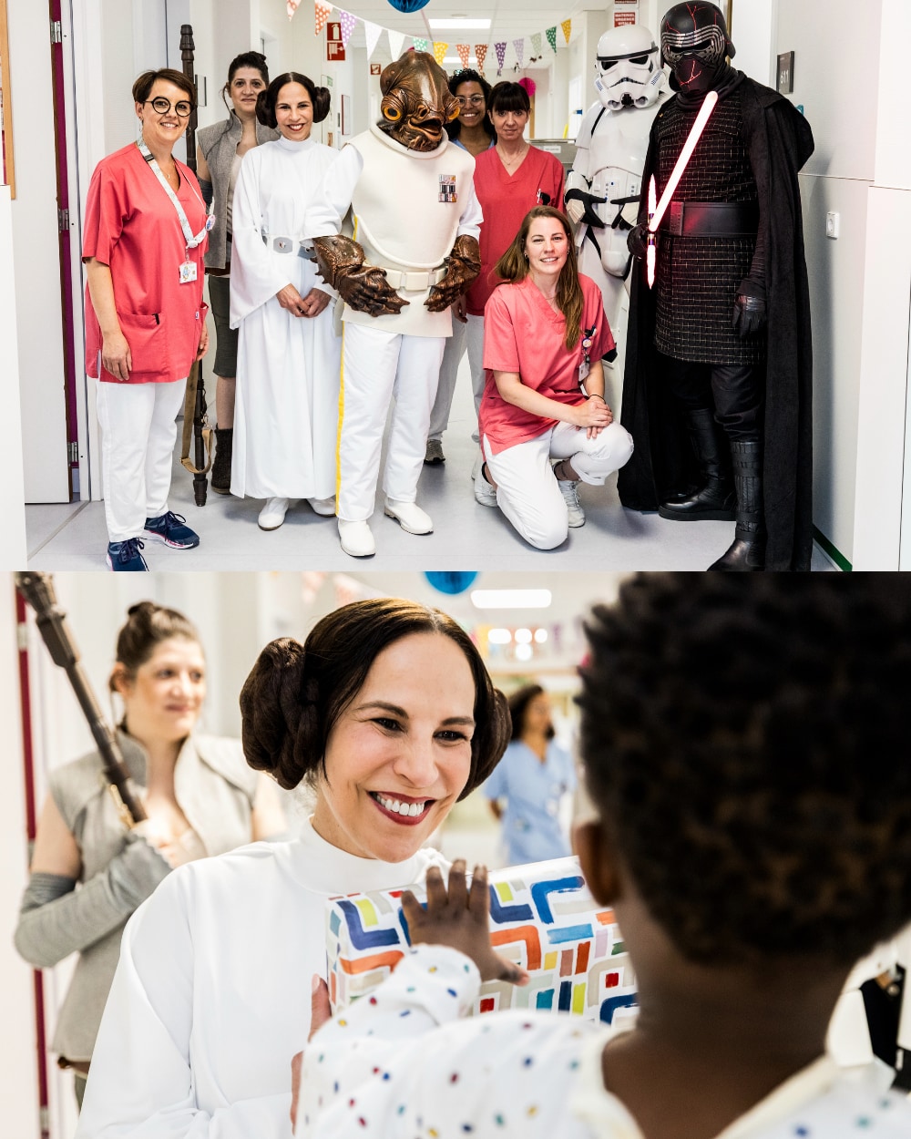 Photos de la visite des personnages de Star Wars