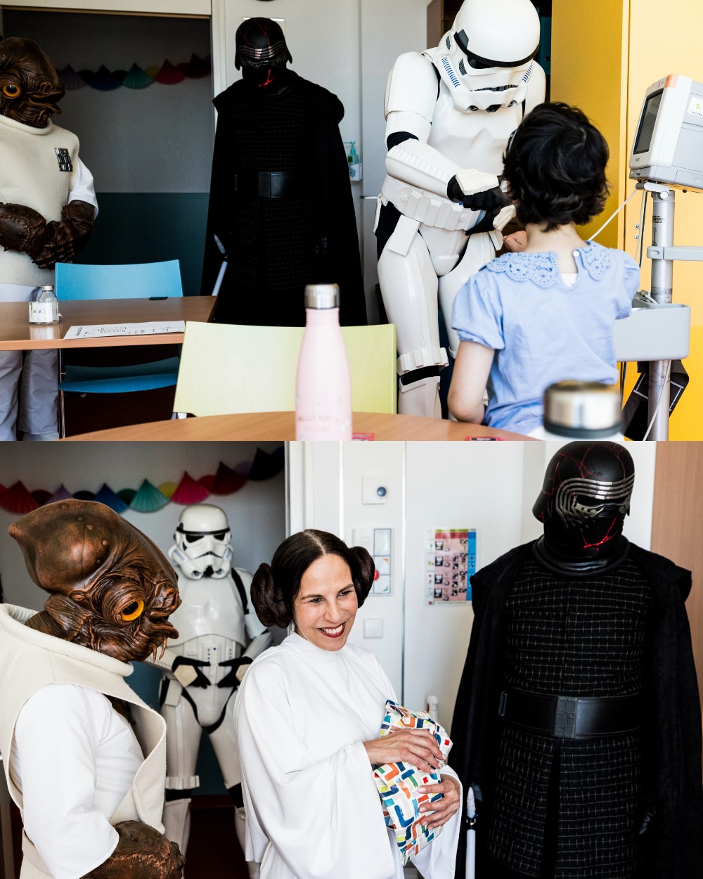Photos de la visite des personnages de Star Wars