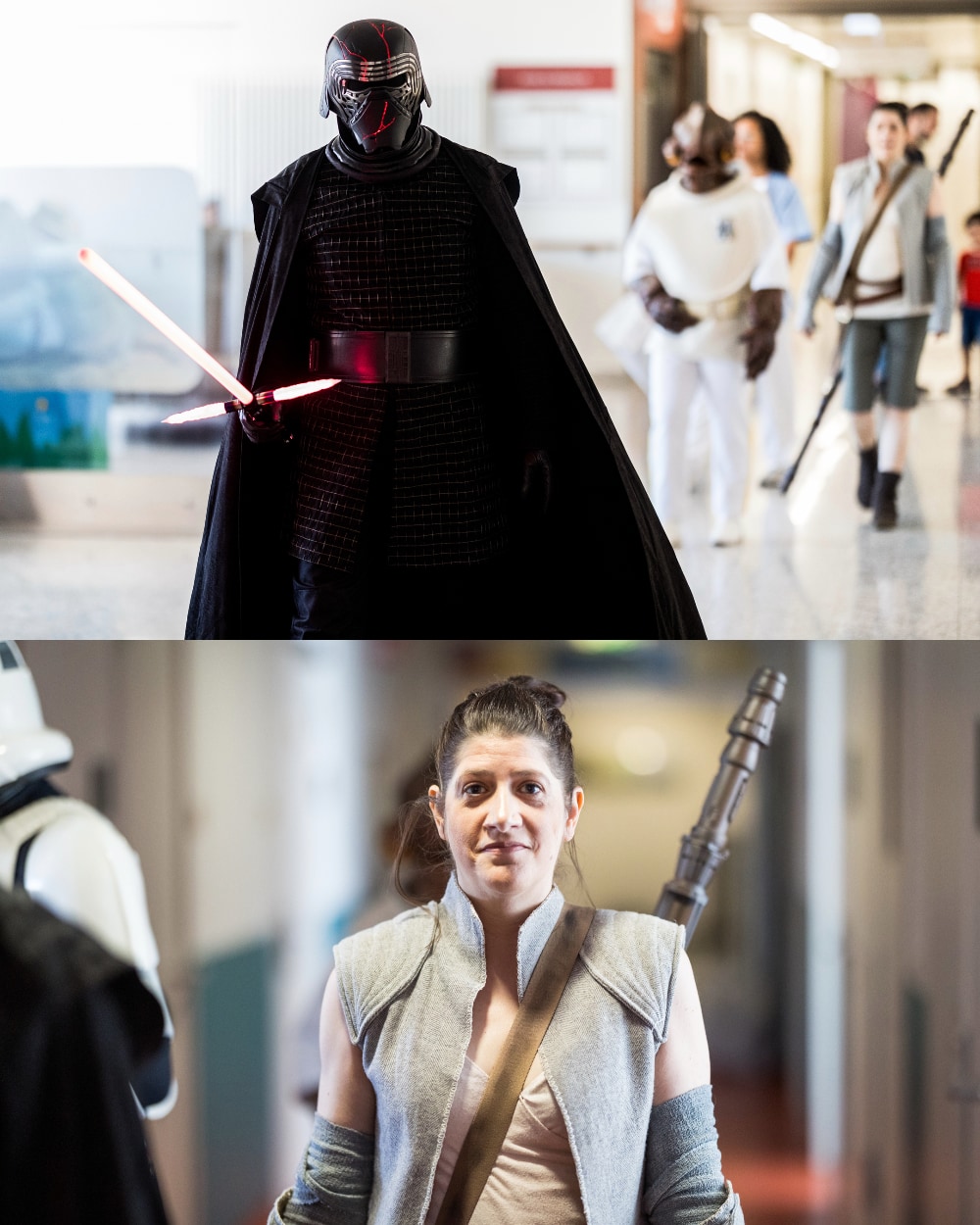 Photos de la visite des personnages de Star Wars