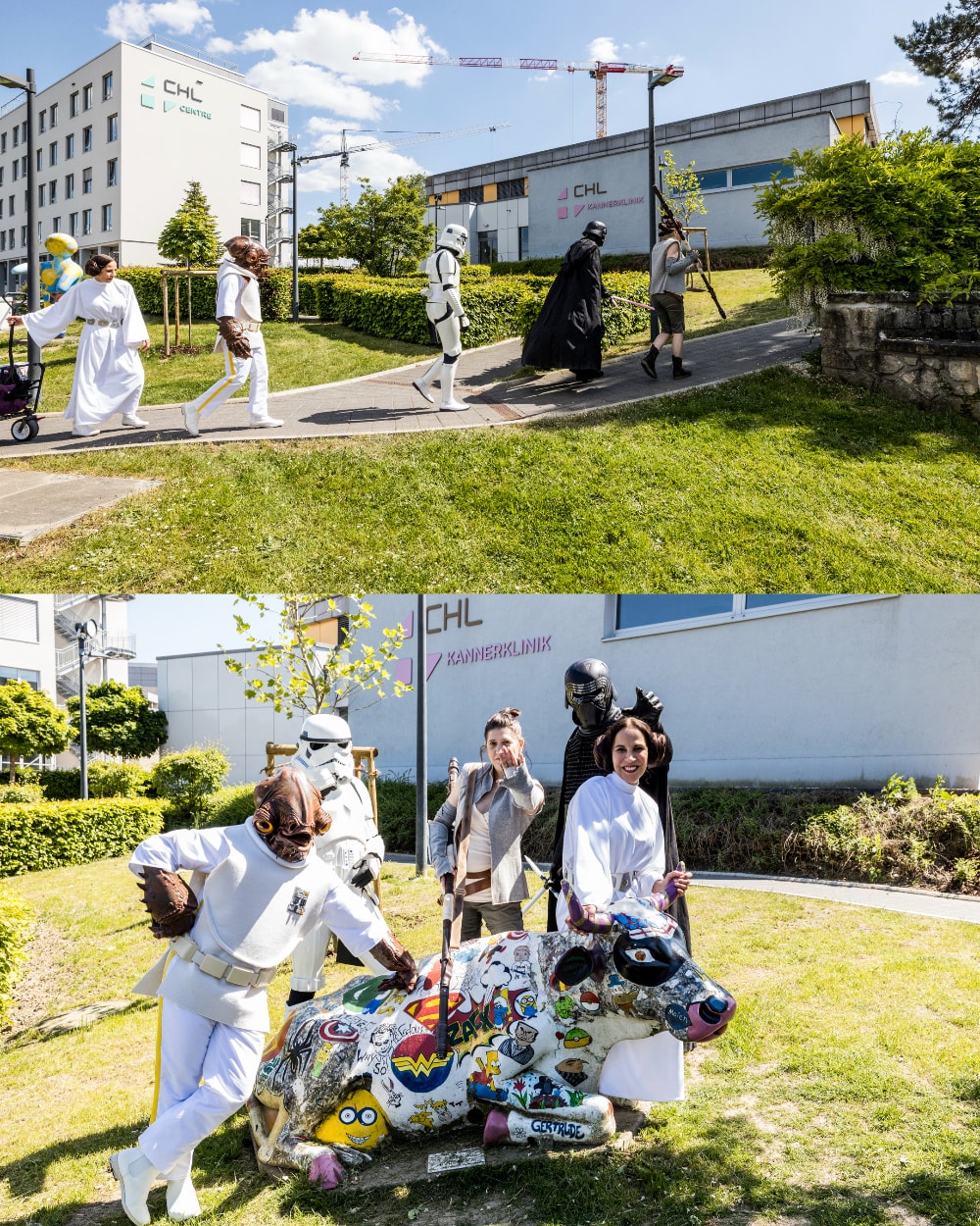 Photos de la visite des personnages de Star Wars